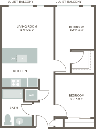 Maris Apartments West Seattle WA One Bed Den 1